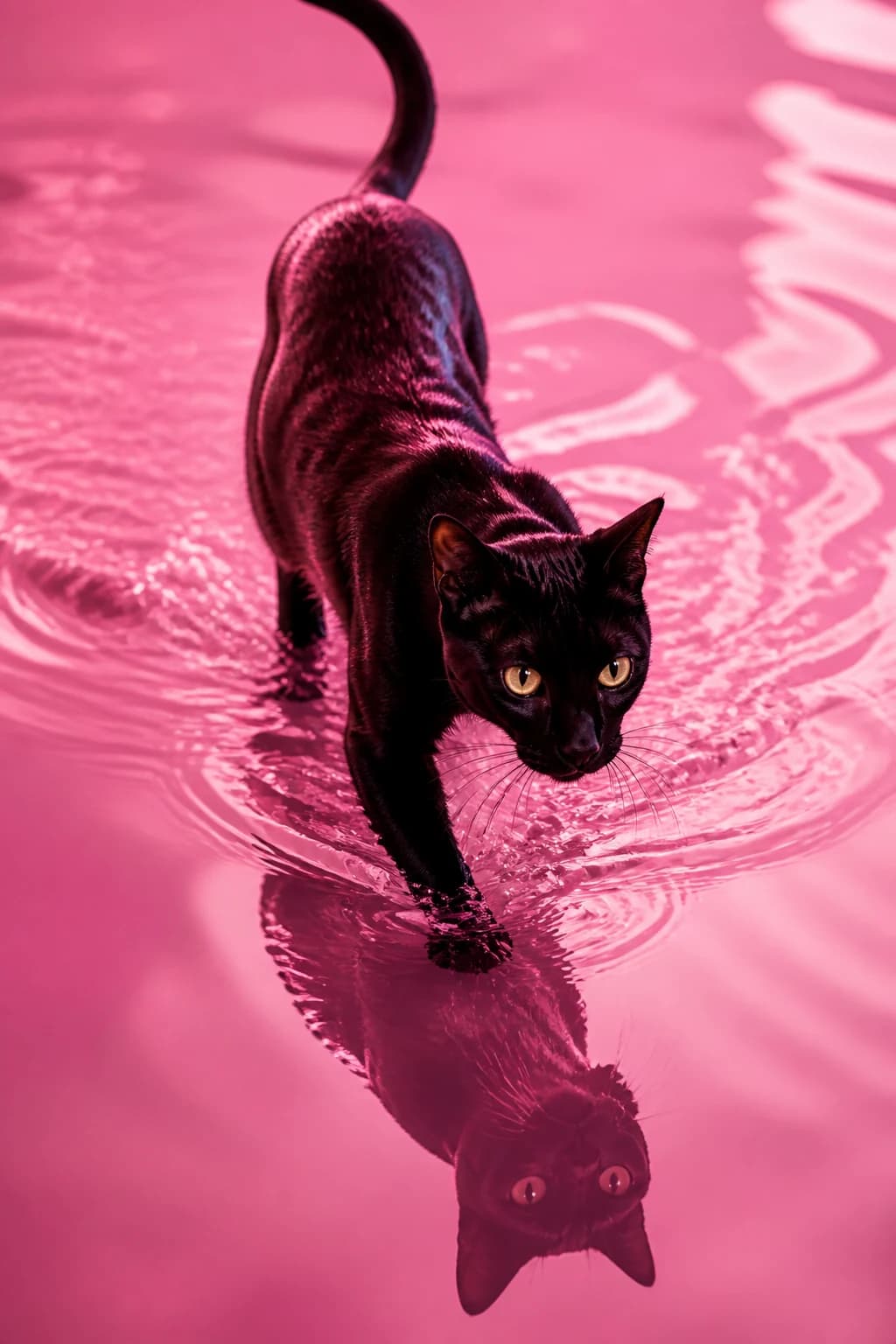 Pink Water Motion